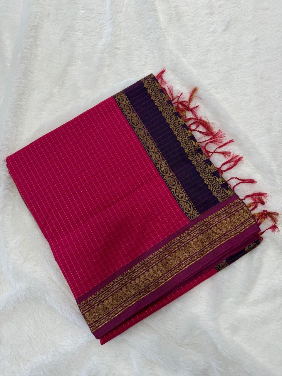 062259fa-d0ab-476a-9515-d3e2be0c2f44 Checked Kalyani Cotton - Image 1